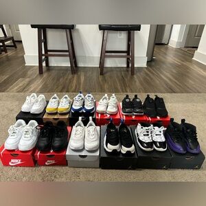 *11 pairs of size 8c & 1 pair of 7c sneakers* total 12 pairs. Good Condition
